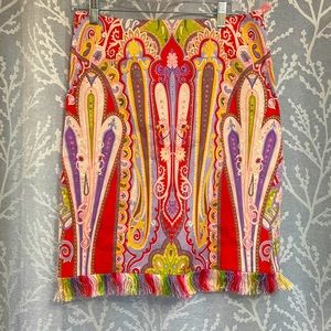 Etcetera Multi Color Skirt size 10